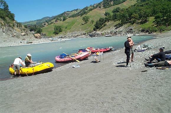 Eel River: At the confluence with the North Fork Eel
